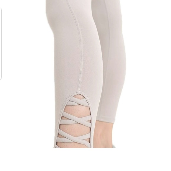 CRIS Cross Leg Cutouts 7/8 Length leggings - Picture 2 of 2